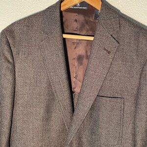 Hart Schaffner Marx‎ dark brown luxurious 100% wool sport coat, blazer, size M